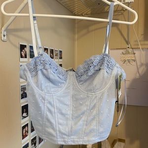 Light blue corset
